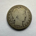 1909-S 25C Barber Quarter
