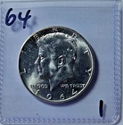 1964 P 50C Kennedy 90% Silver Half Dollar UNC
