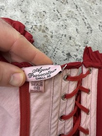 Agent Provocateur Red Lace Corset small AB