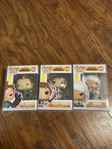 Funko Pop! Animation- MY HERO ACADEMIA-Lot Of 3- #1523-#1525 With Protectors