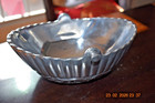 Metal  Silver Color Decorative Bowl 8.5inch by 6 inch 1.5 lbs — photo 1