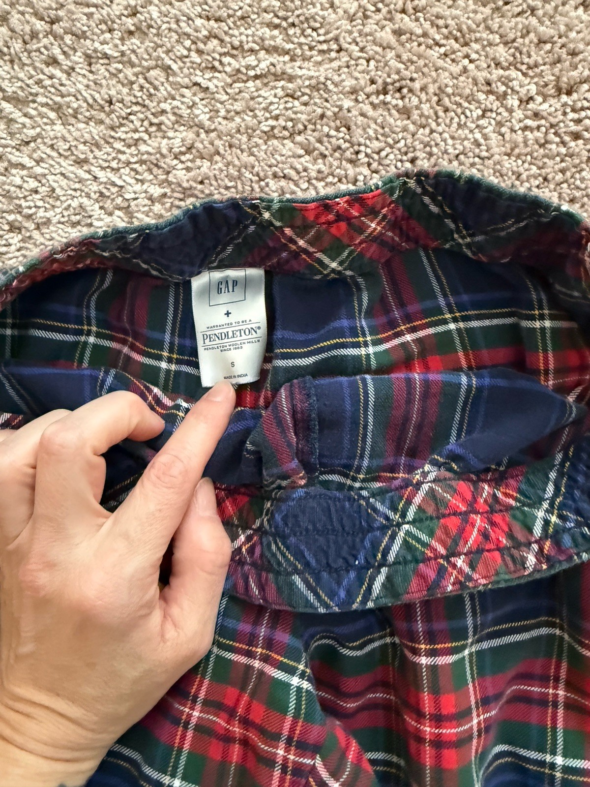 Pendleton x gap flannel Multicolor Plaid pajama s… - image 11