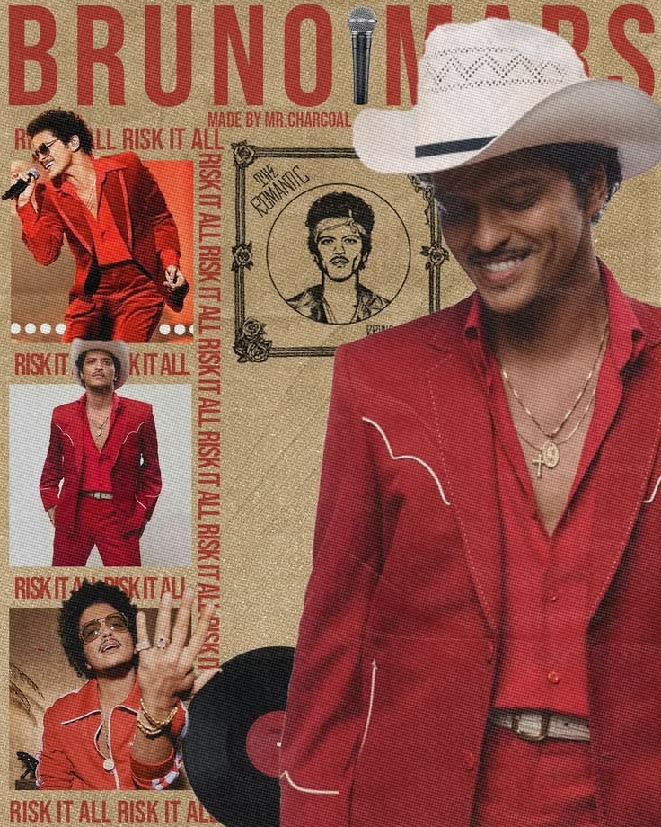 Vintage Retro Music Collage Poster