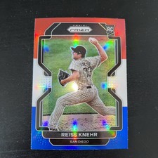2022 Panini Prizm - Red White & Blue Prizm #61 Reiss Knehr (RC)