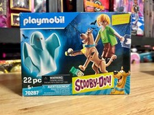 Playmobil 70287 Scooby Doo Scooby  Shaggy with Ghost Action Figure Set 702876