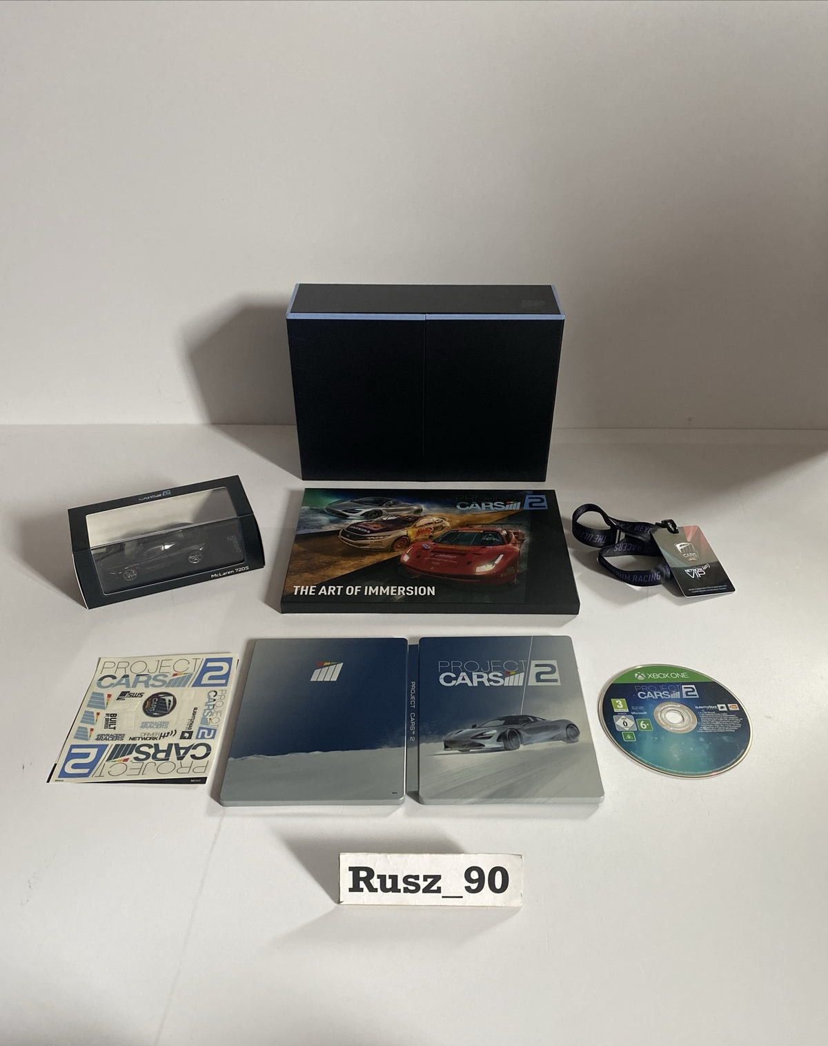 Project CARS 2 Collector's Edition Xbox One Steelbook Artbook NO DLC VG COND