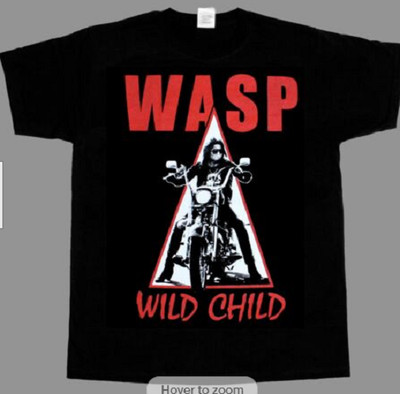 W.A.S.P. CRIMSON IDOL WASP WILD CHILD NEW BLACK T-SHIRT