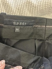 Gucci Black Dress Pants Size 44 Made in Italy
