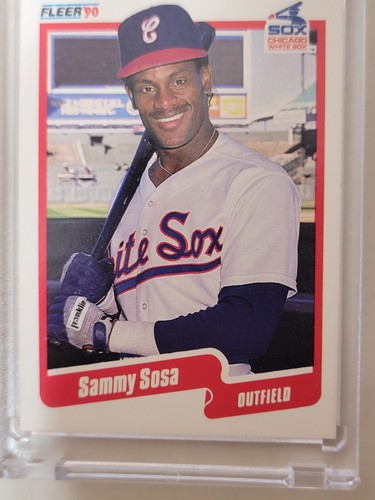 Sammy Sosa Fleer 1990 #548 *Rookie Card* *DOB ERROR* PRISTINE CONDITIONš„RAREš„ - Picture 11 of 17