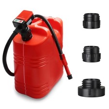 Fuel Transfer Pump Battery Powered With Automatic Stop Nozzle: 3 Adapters for