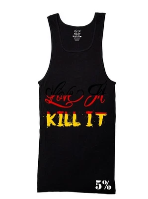 5% NUTRITION #81 Rich Piana Love It Kill It - German Flag Ribbed Tank