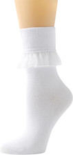 Lace Ruffle Frilly Socks for Women - Fashion Cotton Princess Socks Dress Socks
