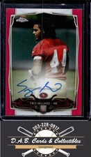 2014 Topps Chrome #221 Trey Millard Rookie Pink Refractors Auto #/75 49ers E02
