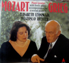 MOZART-GRIEG Piano concerto CD  Per 2 pianoforti RICHTER/LEONSKAJA  Teldec