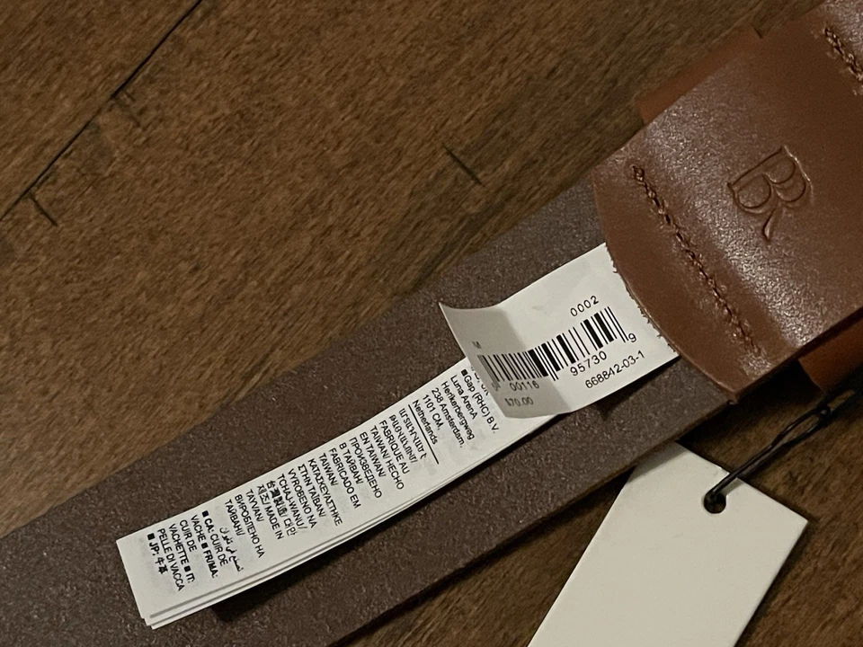 Cinturón de cuero Banana Republic Andi cuero de vaca marrón - mediano para mujer - ¡Nuevo! Foto 4 de 4