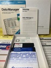 Timeworks Data Manager 2 w/ Report Writer Commodore 64/128 Software 1982 WORKING
