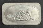 USSC 1973 Womens Liberation 1 Oz .999 Silver Art Bar Nude US Silver Corporation