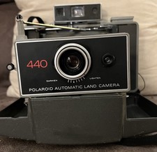 Vintage Polaroid 440 Automatic Land Camera UNTESTED, With Carrying Case