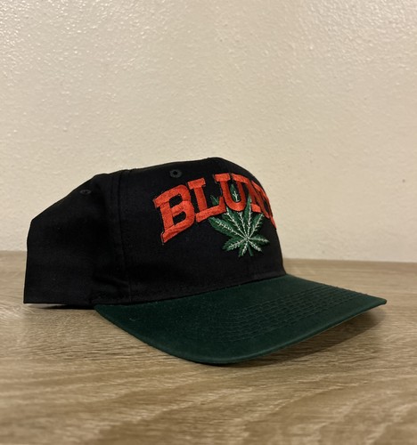 Vintage 90s Blunt Snapback Hat Cap Rap Weed Pot Leaf Hip Hop - Bild 3 von 13
