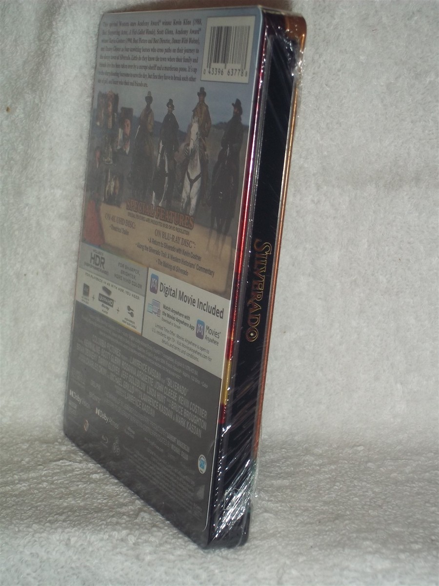 Silverado (4K/Blu-ray, 2025, STEELBOOK) Kevin Kline Danny Glover