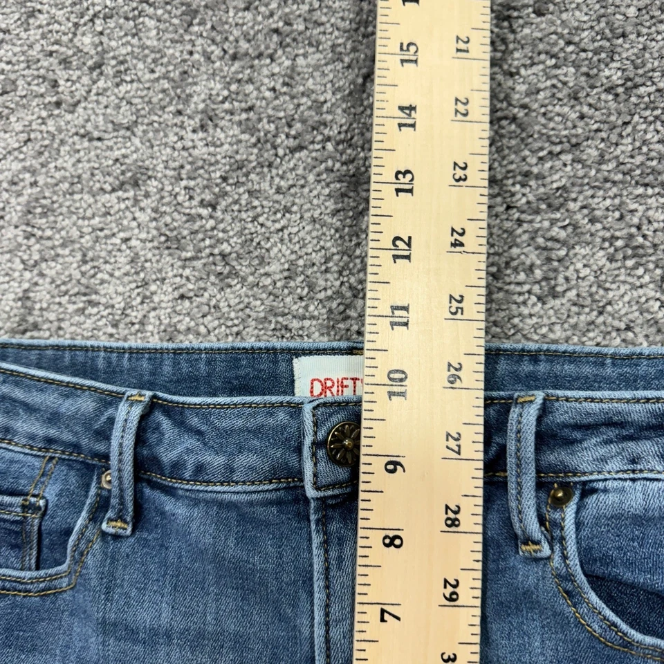 Driftwood 牛仔裤女式 31x28 蓝色 Jackie 紧身弹力中号水洗学院风城 — 第 4/4 张图片