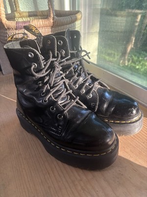 Dr.martins Black Lace Up Boots Size 5-5.5