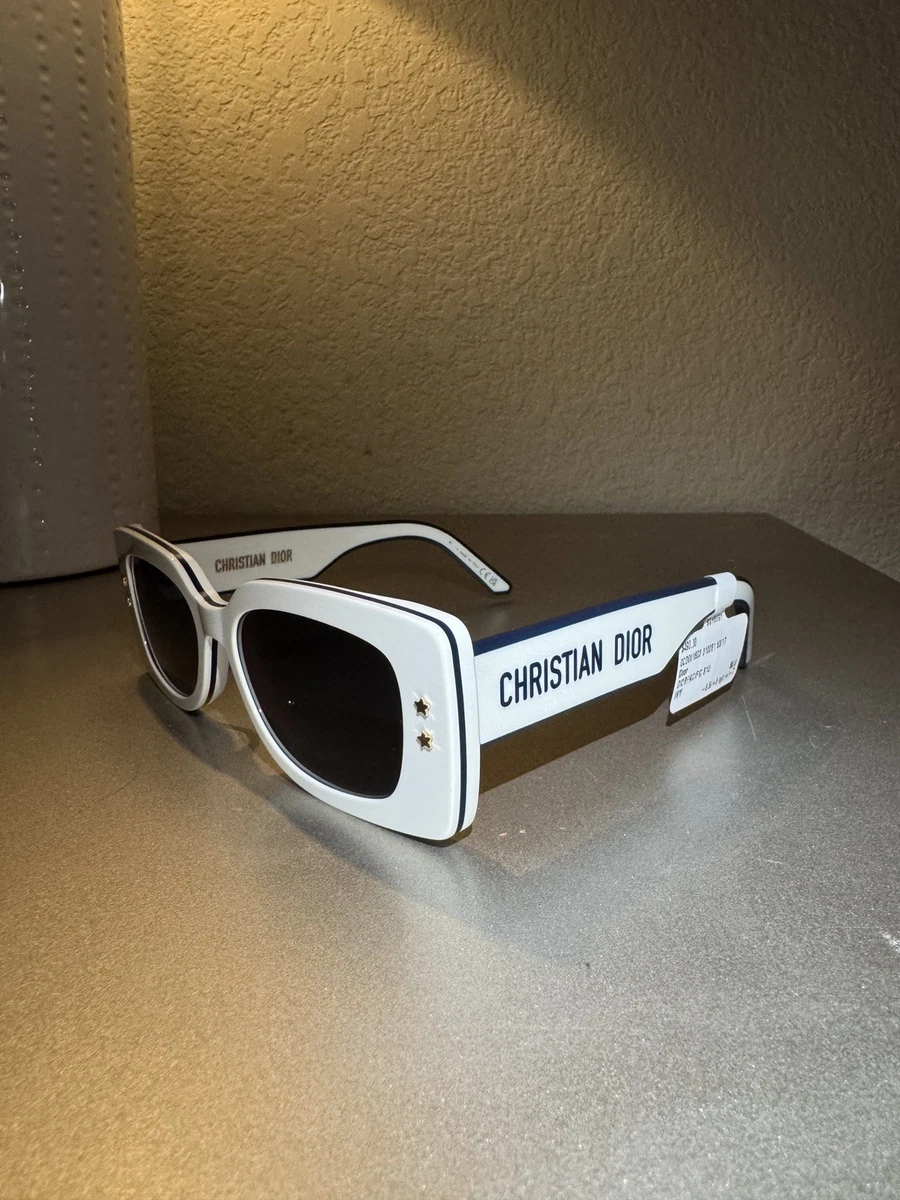 Dior White Square Sunglasses for Women for sale | eBay display picture 1