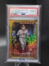 2024 Topps Chrome Update Jung Hoo Lee Gold Mini Diamond Refractor /50 RC PSA 10
