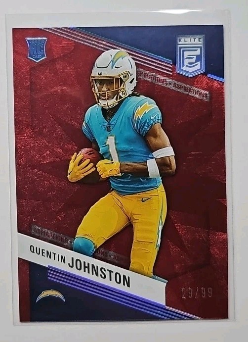 2023 Panini Donruss Elite Rookies Quentin Johnston #176 Aspirations #29/99