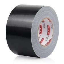 Black Duct Tape 3 Inch Wide, Industrial Grade 3 inches x 55 Yards (164 ft), 9 Mi