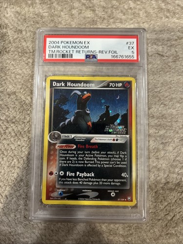 Dark Houndoom graded PSA 5 for sale on eBay