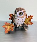 Vintage Lenox Garden Birds Collection SAW WHET OWL Porcelain Figurine, 3.5" Tall
