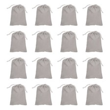 30Pcs Velvet Drawstring Bags, 7x5 Inch Soft Gift Bags Jewelry Pouches, Gray