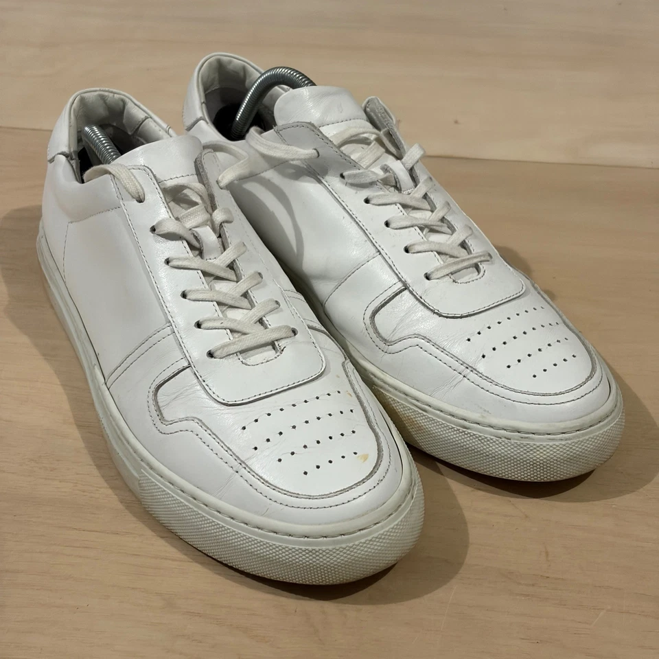 Artisan Lab Essential Sneakers Shoes White Leather Made in Italy Men Size 43 - Image 2 of 4