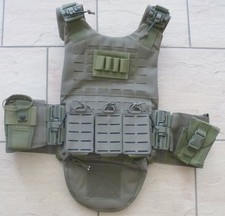 SK 4 - Plattentr&auml;ger / Plate Carrier / incl. 2x SK4 ICW SAPI Platten / Army Gr&uuml;n