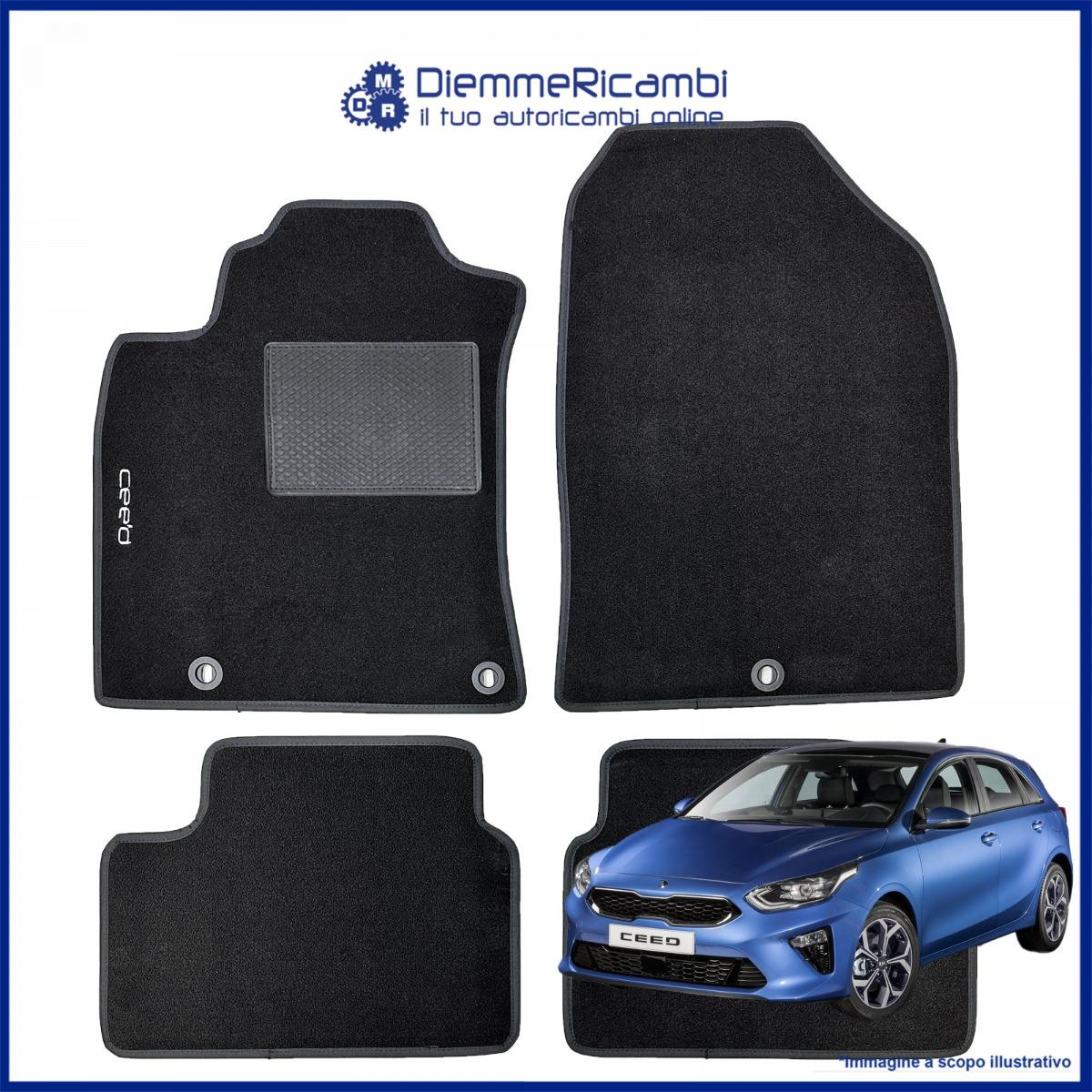 Set tappetini in velluto Renault Clio V 5 original