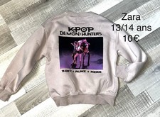 Zara  14 Ans Fille : Sweat ecru  Kpop En Tbe