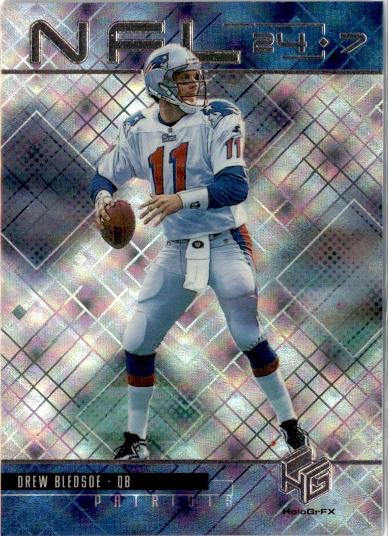 1999 Upper Deck HoloGrFX NFL 24/7 Drew Bledsoe New England Patriots #N5