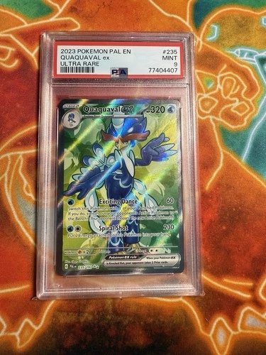 2023 POKEMON PAL EN-PALDEA EVOLVED ULTRA RARE #235 QUAQUAVAL EX PSA 9