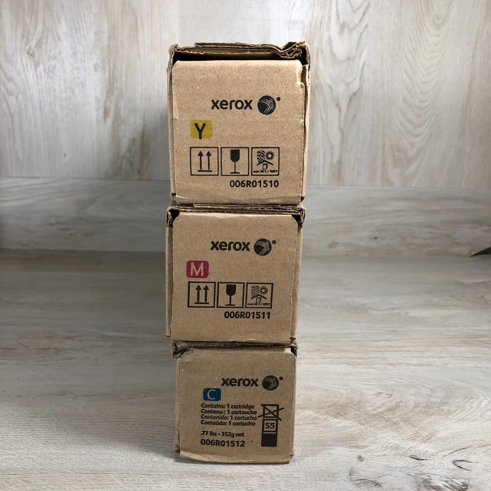 Лот из 3 подлинных картриджей с тонером XEROX CYM 006R01510/ 006R01511/ 006R01512 НОВЫЕ! - Изображение 4 из 4