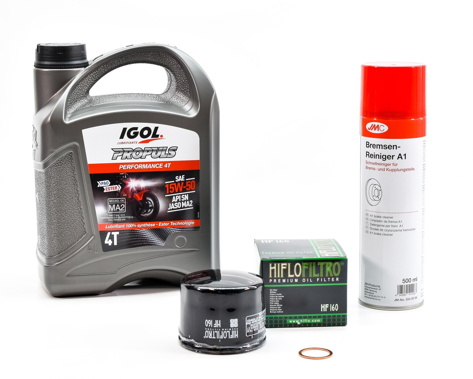 Huile Moteur IGOL 15w50 Kit Vidange Haute Performance pour Pack Entretien BMW F 800 R