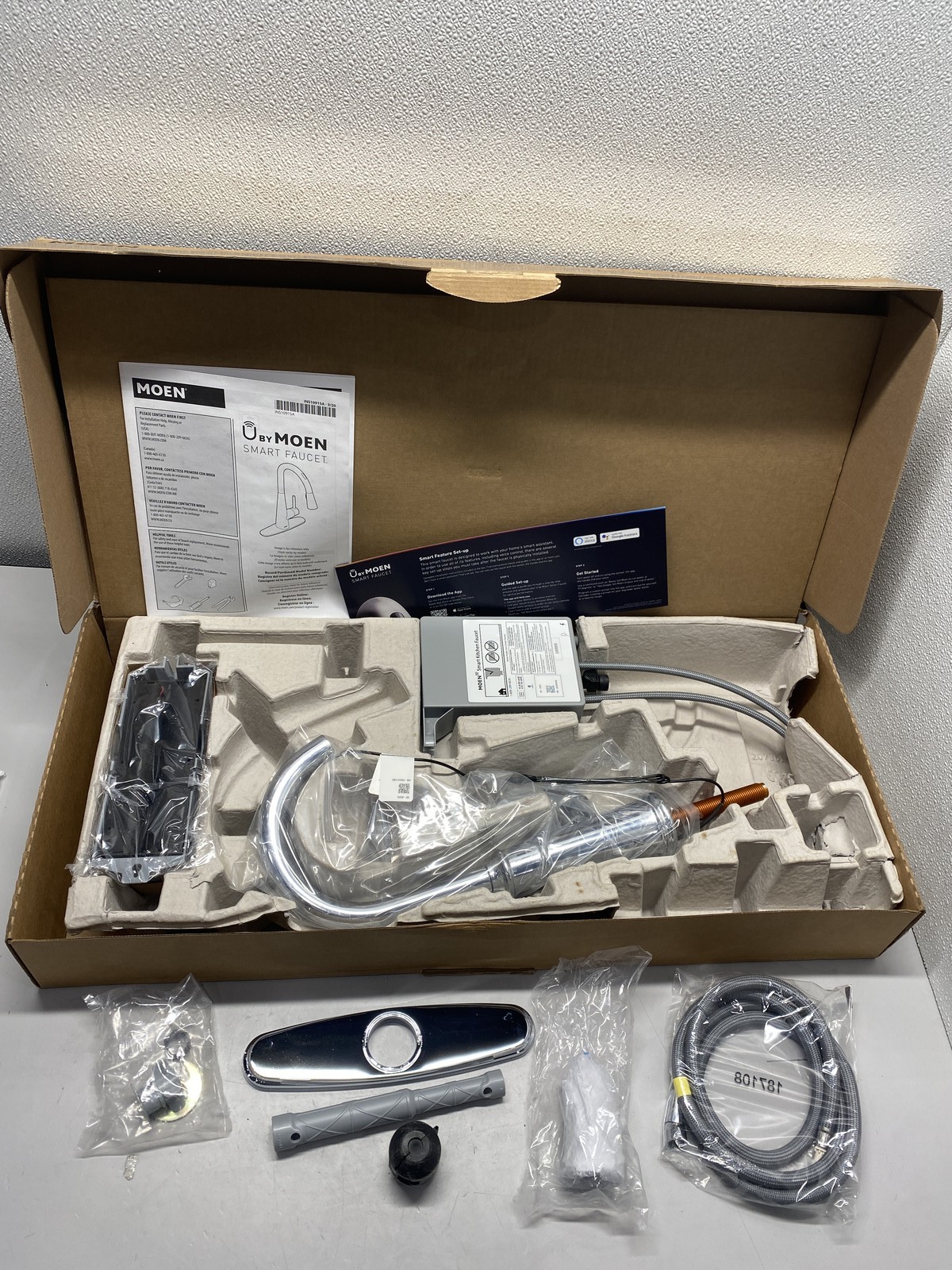 Moen 7260EVC Belfield Touchless Kitchen Faucet with Voice Control (Chrome)