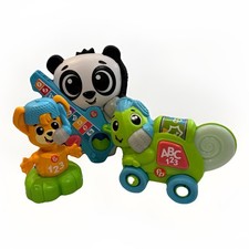 Fisher Price Link Squad Crawl n Colors Chameleon Panda Fox Interactive Toy Lot
