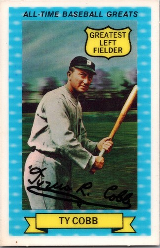 Ty Cobb #15 1972 Kellogg's All Time Baseball Greats card