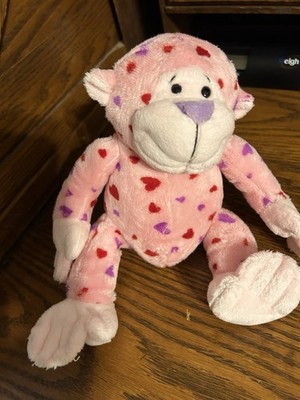 WEBKINZ GANZ LOVE MONKEY THE PLUSH MONKEY WITH HEARTS WITH FREE SHIPPING
