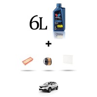 Hoffcar Set Service 3 Filter Und 6L ÖL FüR Renault Captur (J5, H5) 1.3 Tce 130