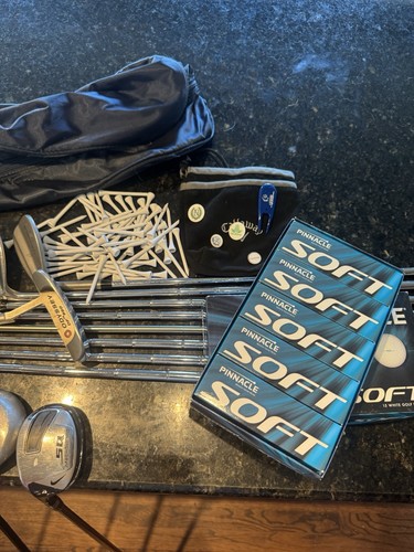 Complete Golf Set: Driver, Wood, Hybrid, Irons, Putter, bag, Ect. Left Handed - Picture 7 of 19