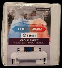 BedJet Single Zone Queen Cloud Sheet 100 Soft Cotton BJ6QNSGL In Packaging EUC