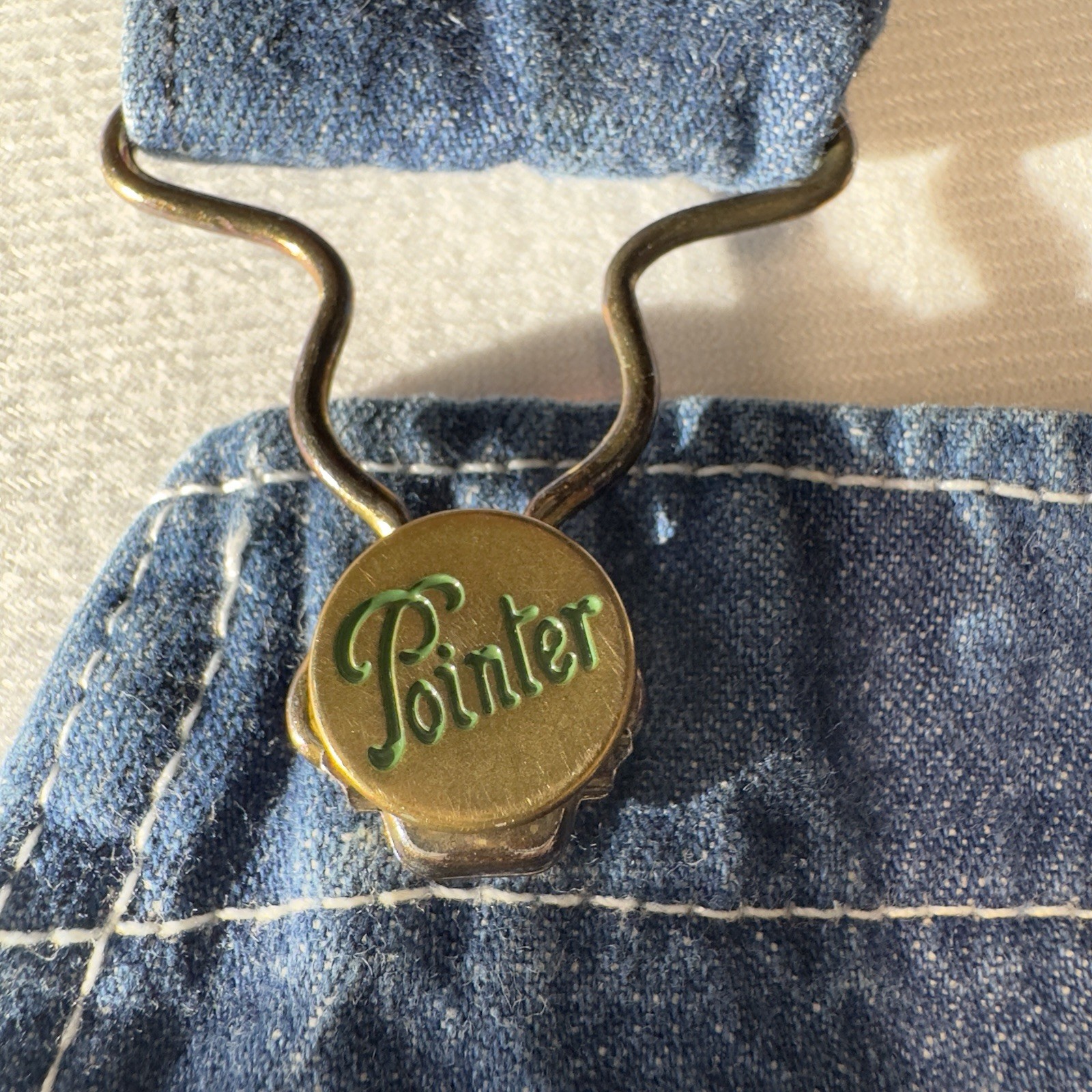Pointer Brand Blue Denim Overalls w/Pointer Brand… - image 9