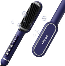 Advanced Negative Ionic Hair Straightener Brush with 9 Temp Settings  Anti-Scal